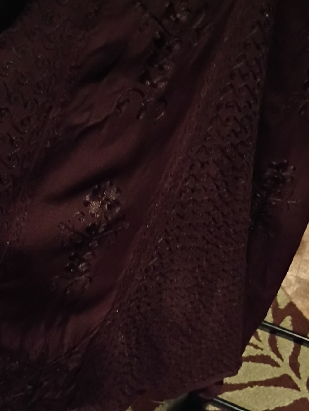 FINAL PRICE Holy Clothing Chocolate Embroidered Round Neck Dress - Picture 11 of 15